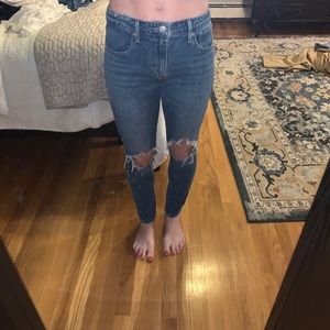 High rise skinny Levi jeans